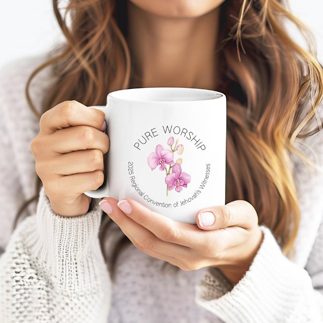 Pure Worship with Pink Orchids 2025 Convention  Coffee Mug (Creator Uploaded)