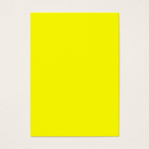 Customizable Pure Yellow - Neon Lemon Bright Template Blank Business Cards