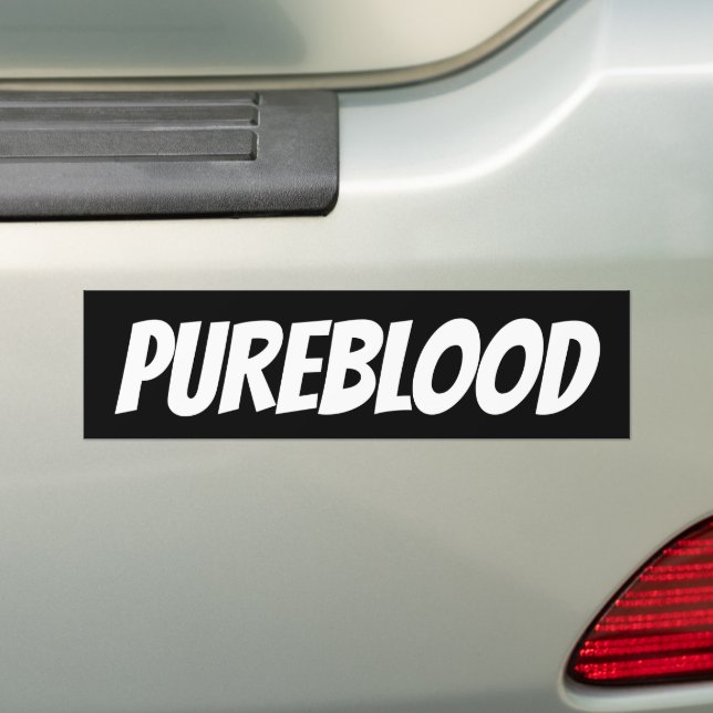 PUREBLOOD CHRISTIAN BUMPER STICKERS (On Car)