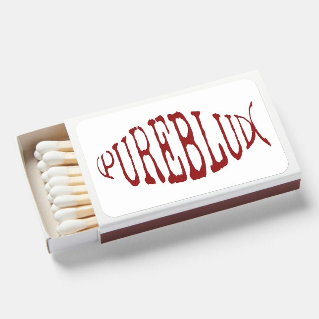PureBlud Matches, 50ct Matchboxes (Front Open)