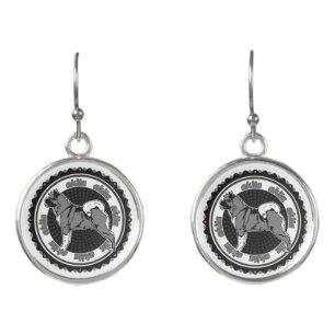 Purebred Akita Dog Lovers Gift Earrings