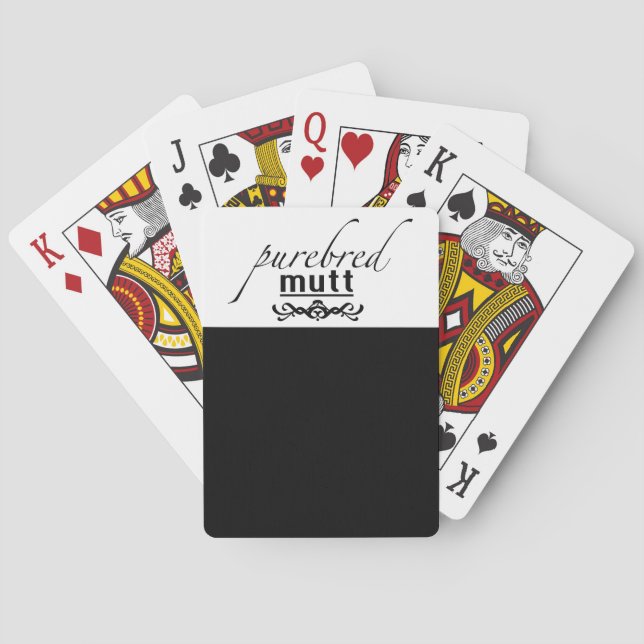 Purebred Mutt Poker Cards (Back)