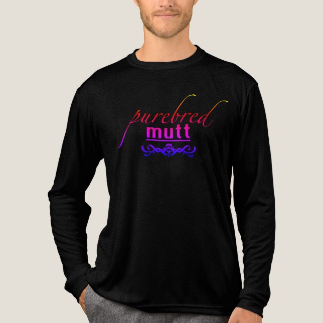 Purebred Mutt  Tri-Blend Shirt (Front)