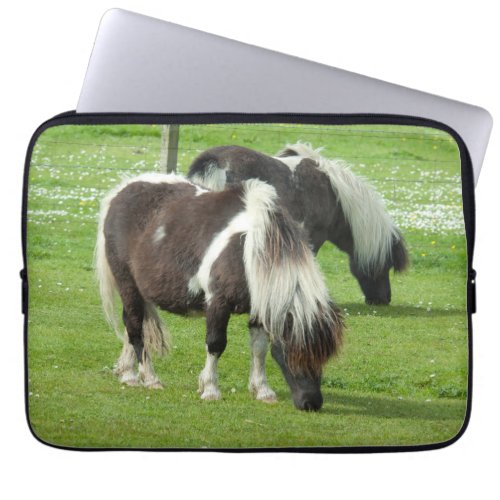 Purebred Shetland Paint Ponies Laptop Sleeve