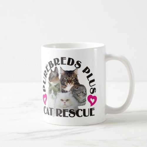 Purebreds Plus Cat Rescue Mug