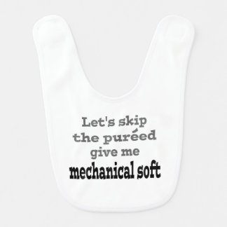 pureed mechanical soft speech therapy SLP bib