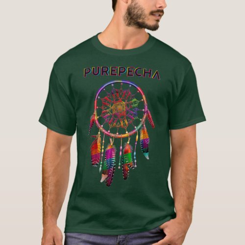 Purepecha Native Mexican Indian Colorful Tribe T_Shirt