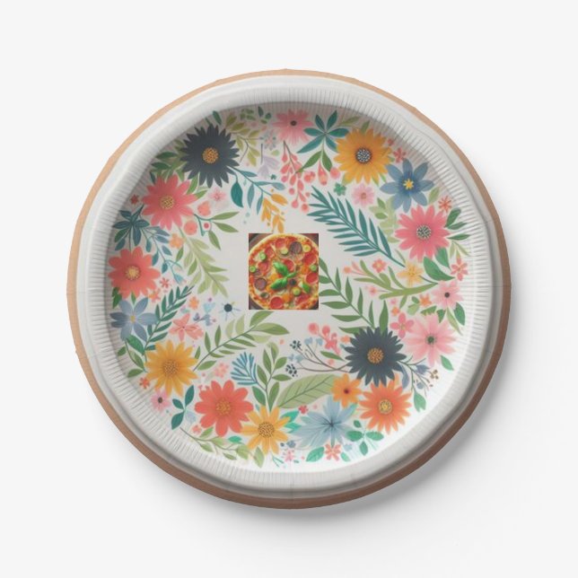 "PureServe: Eco-Friendly Paper Plates" Plates (Front)