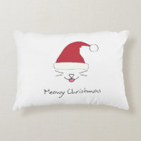 Purfect Meowy Christmas throw pillow holiday gift