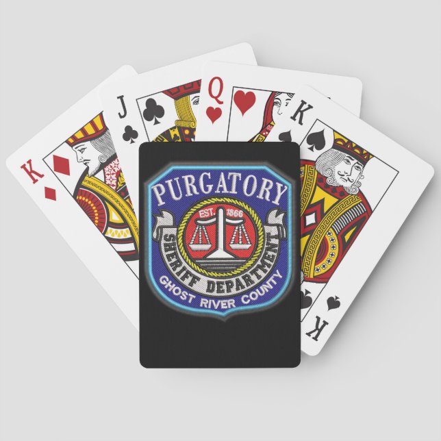 Purgatory Sheriff playing cards (Back)