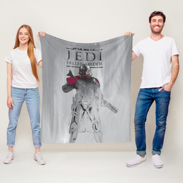 Purge Trooper Sketch Fleece Blanket (In Situ)