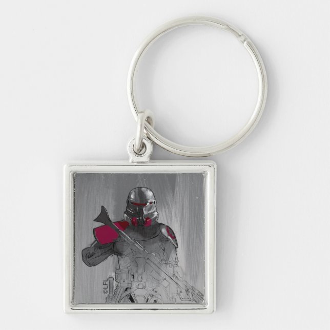 Purge Trooper Sketch Keychain (Front)