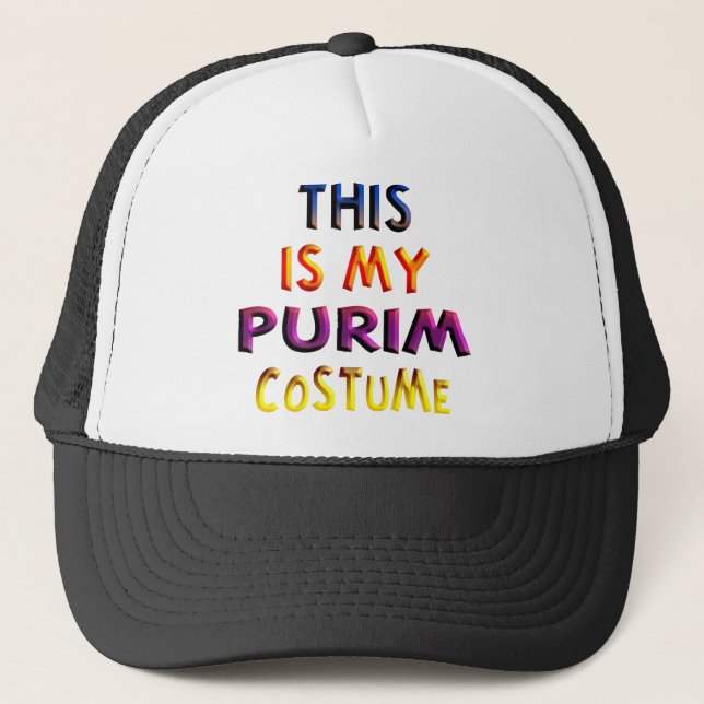 Purim Costume Trucker Hat (Front)