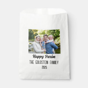Purim Family Photo Costume Family Name Favor Bag