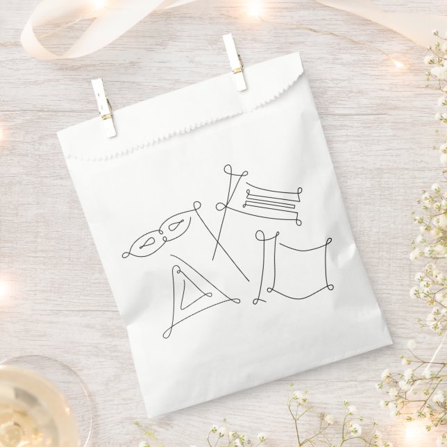 Purim Favor Bag (Clipped)