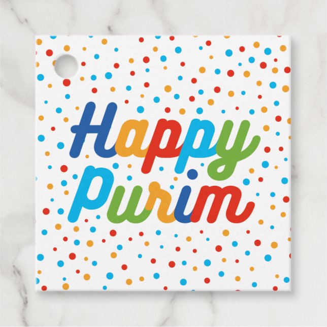 Purim Favor Tag (Front)