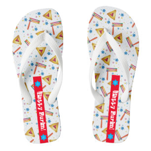Purim Festival Jewish Holiday Gifts Hamantaschen Flip Flops