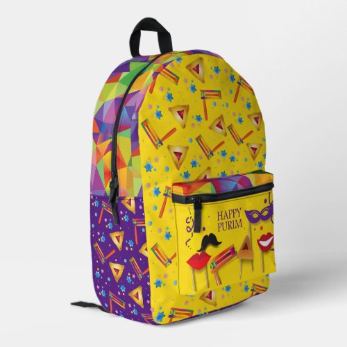 Purim Festival Jewish Holiday Gifts Hamantaschen Printed Backpack