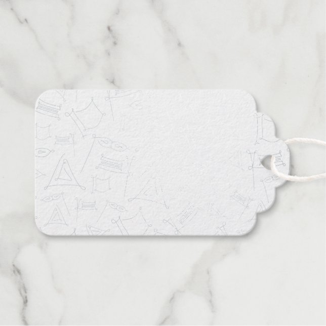 Purim Foil Gift Tags (Front (Horizontal))