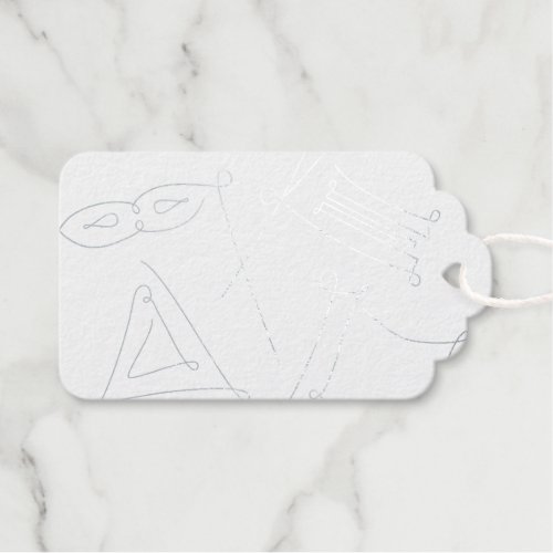 Purim Foil Gift Tags