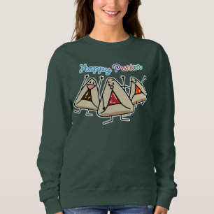 Purim hamantaschen pastry Sameach Oznei Haman Sweatshirt