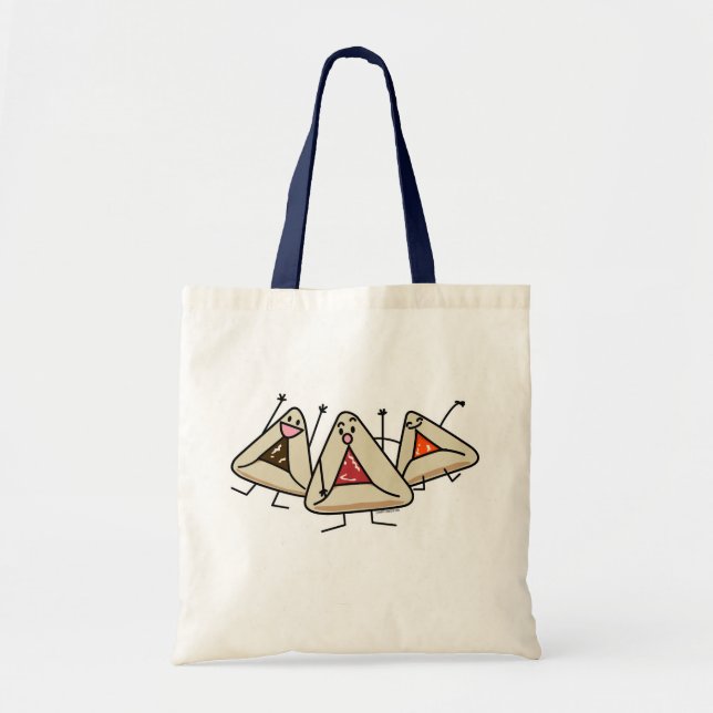 Purim hamantaschen pastry Sameach Oznei Haman Tote Bag (Front)