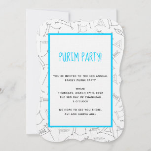 Purim Invitation