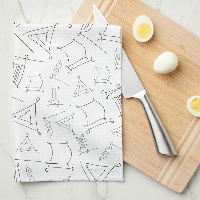Purim Kitchen Towel (Quarter Fold)