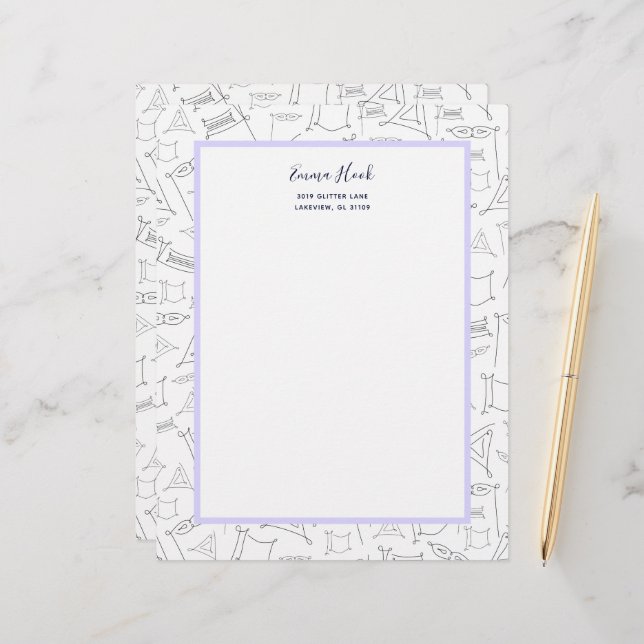 Purim Letterhead (Front/Back In Situ)