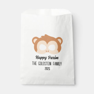 Purim monkey mask masquerade costume favor bag