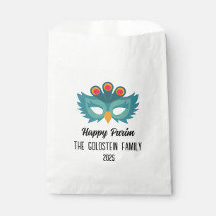 Purim owl mask masquerade costume favor bag