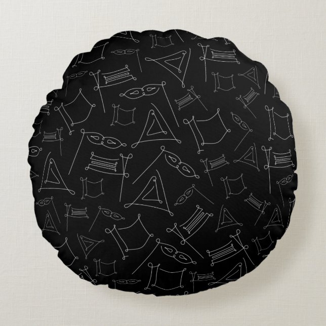 Purim Round Pillow (Front)