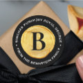 Purim Royal Gold Seal Monogram On Black Zazzle purim-royal-gold-seal-monogram-on-black-zazzle