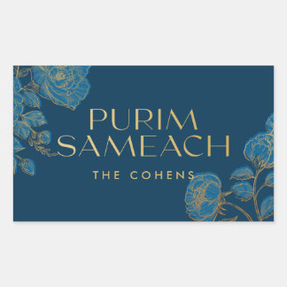 Purim Sameach sticker labels for mishloach manot