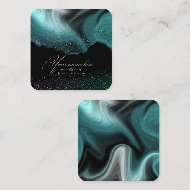 Purine turquoise business card (Front/Back)