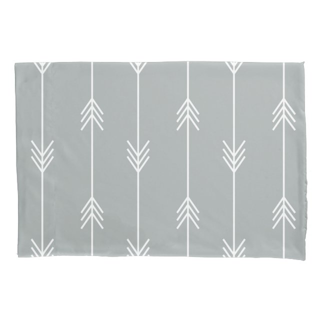 PURITAN GRAY Arrow Pattern Pillowcase (Front)