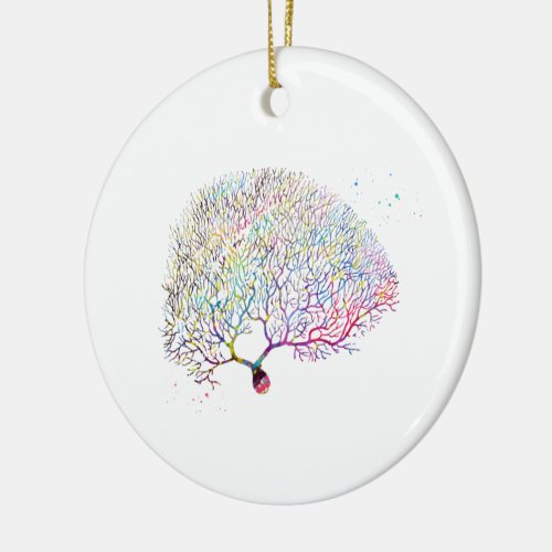 Purkinje Neuron Ceramic Ornament