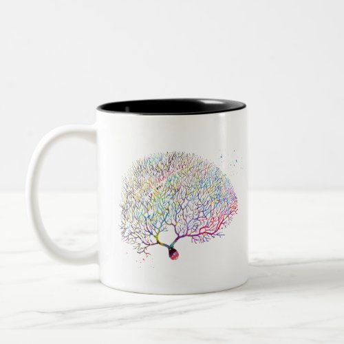 Purkinje Neuron Two_Tone Coffee Mug