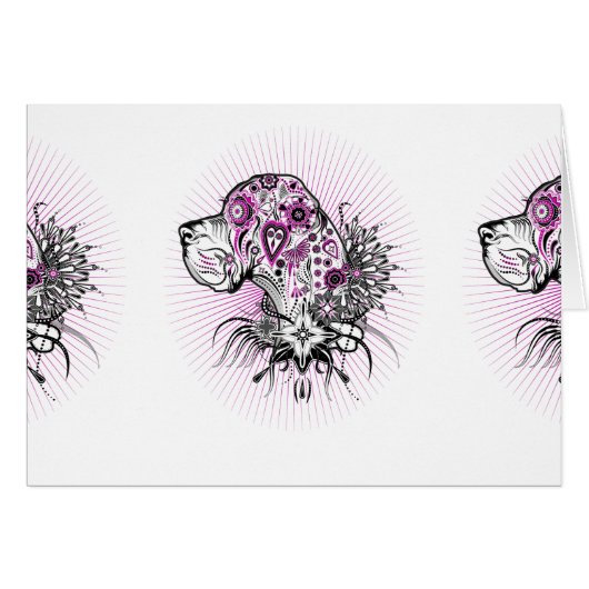 Purle Great DAne Cards (Front Horizontal)