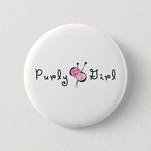 Purly Girl Button (Front)