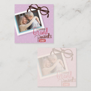 PURPEL HAPPY GRANDPARENTS DAY NOTE CARD