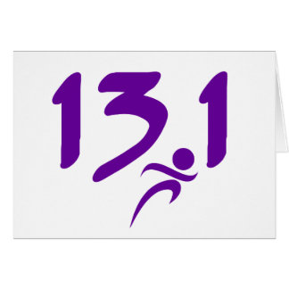 Purple 13.1 half-marathon cards