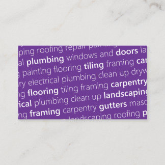 PURPLE #1 Get Noticed, Get Work! Business Card