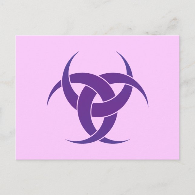 Purple 3 Crescents Postcard (Front)