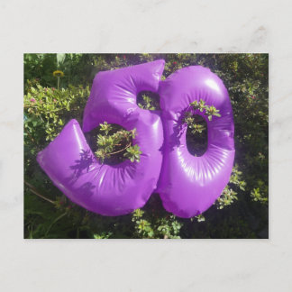 Purple 50 DIY Holiday Postcard