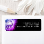 Purple 60th Birthday Party 70's Disco Ball Label<br><div class="desc">Add a touch of disco glamour to your Purple 60th Birthday Party with our 70's Disco Ball Return Address Label. These labels capture the essence of the disco era, making them the perfect choice for a retro-themed celebration or any event where you want to infuse a touch of '70s magic....</div>