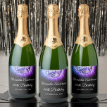 Purple 60th Birthday Party 70's Disco Ball Sparkling Wine Label<br><div class="desc">Add a touch of elegance and a dash of nostalgia to your celebratory bottle of sparkling wine with our Purple 60th Birthday Party 70's Disco Ball Wine Bottle Label. This label is the perfect way to make your bottle stand out and infuse a vintage '70s vibe into your special occasion....</div>