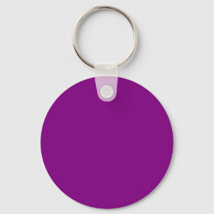 Purple 800080 Color - Add a Name Option Keychain