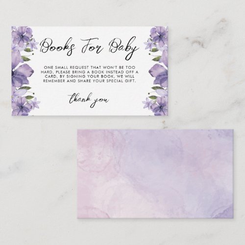 Purple A Little Wildflower Books For Baby Shower