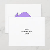 Purple Aardvark. (Front/Back)